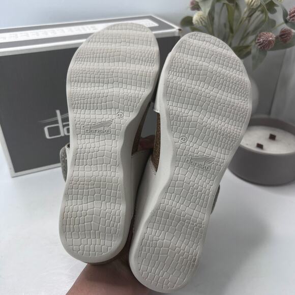 Dansko Maddy Milled Nubuck Leather Sandal Ivory 1510-616100 Women EU 42/11.5 NWB - Picture 9 of 12